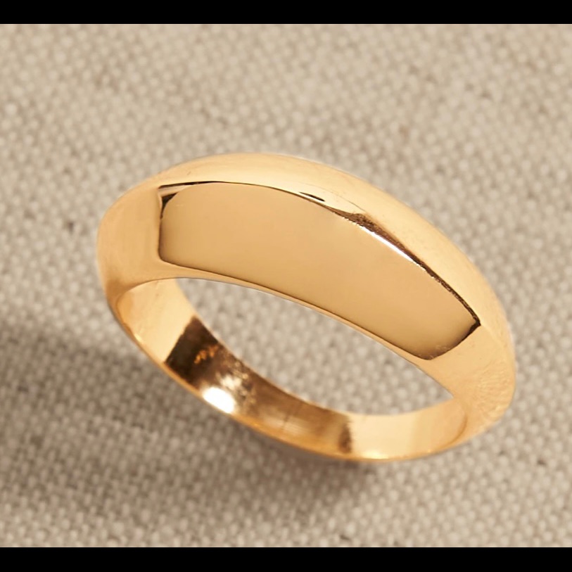 Gold Minimal Dome Ring